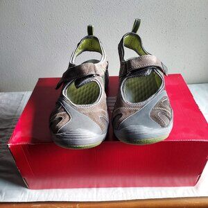 NWOB, Clarks Privo Namib Leather Sandals, Brown / Green, Women's, 9.5M